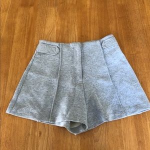 Grey cotton shorts